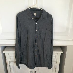 Men's J Crew Slim Button Down XL - Casual or Dress Shirt, Gray